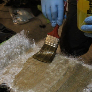 1 gallon of polyester resin and mekp hardener with 1708 biaxial fiberglass (1708 x 38 x 10 yards )