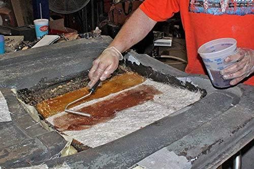 1 gallon of polyester resin and mekp hardener with 1708 biaxial fiberglass (1708 x 38 x 10 yards )