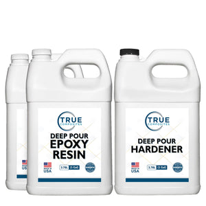 2:1 Deep Pour Epoxy for clear, bubble-free pours in river tables, casting, and encapsulating.