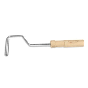 Versatile brush with wooden handles and quality bristles for paint, stains, and resins.