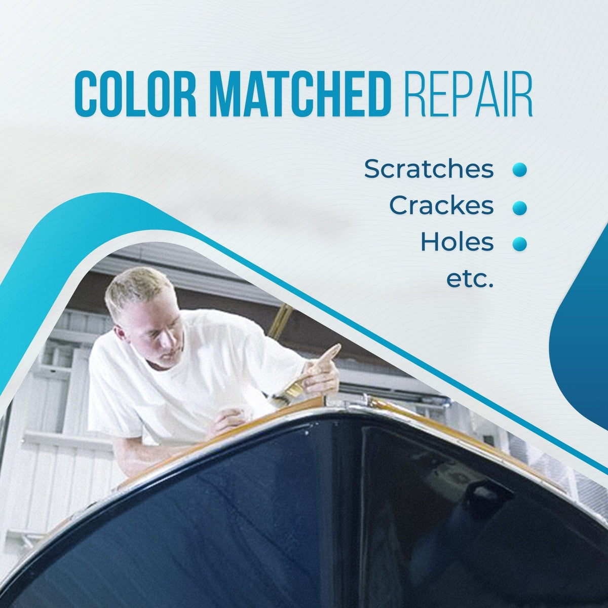 premium gelcoat repair kit - complete set